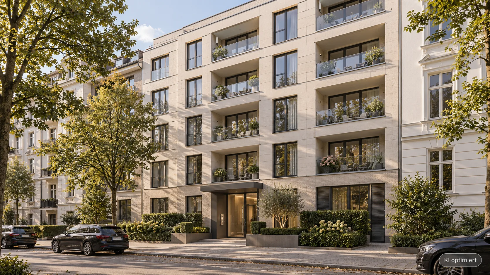 Modernes 2-Zimmer-Apartment mit Balkon in Winterhude